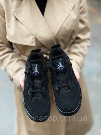 Кроссовки мужские черные Nike Air Jordan 4 
Долгожданная расцветка уже в наличии. . фото 3