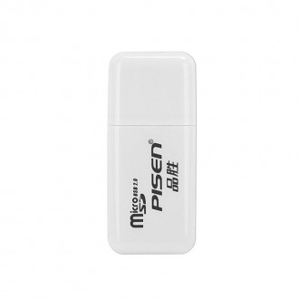 Кардридер Pisen TS-E004 White USB 2.0 Micro SD. Запоріжжя. фото 1 Кардридер Pisen TS-E004 White USB 2.0 Micro SD. Запоріжжя. фото 1