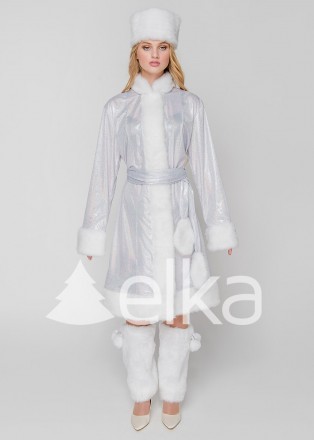 elka™

Материал костюма ― трикотаж с красивым серебряным узором. Застегивается. . фото 9