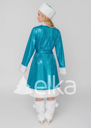 elka™

Материал костюма ― трикотаж с красивым серебряным узором. Застегивается. . фото 4