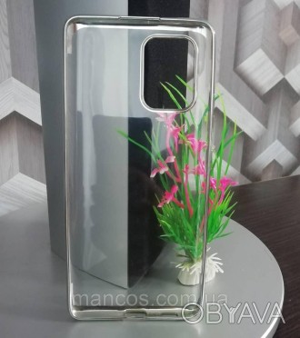 Силиконовый чехол для Samsung M80S / A91 / S10 Lite прозрачный с серебром
Новый!. . фото 1