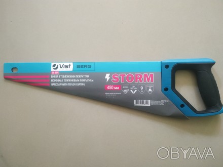 Пилка с тефлоновым покрытием Storm 450 мм, мм, 9/1", 3D
Ножовка предназначена дл. . фото 1