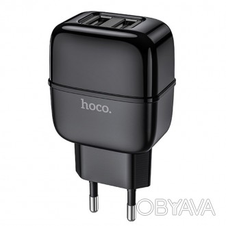 СЗУ Hoco C77A (2USB/2.4A) (Черный). . фото 1