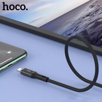 Дата кабель Hoco U79 "Admirable Smart Power" lightning (1.2М) (Черный). . фото 4