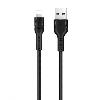 Дата кабель Hoco U31 "Benay" USB to Lightning (1m) (Черный). . фото 2