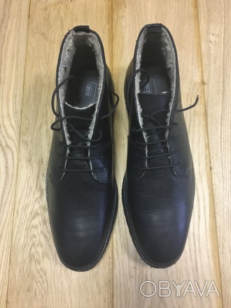 Ботинки ASOS Desert Boots in Tan Leather Black
. . фото 1