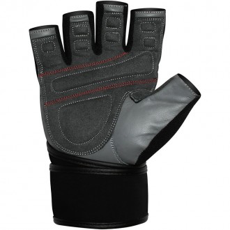 Перчатки для фитнеса RDX PRO LIFT BLACKПерчатки RDX PRO LIFT GEL (без пальцев) п. . фото 5