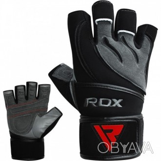 Перчатки для фитнеса RDX PRO LIFT BLACKПерчатки RDX PRO LIFT GEL (без пальцев) п. . фото 1