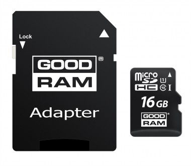 Карта памяти MicroSDHC 16GB UHS-I Class 10 Goodram + SD-adapter (M1AA-0160R12). Івано-Франківськ. фото 1 Карта памяти MicroSDHC 16GB UHS-I Class 10 Goodram + SD-adapter (M1AA-0160R12). Івано-Франківськ. фото 1