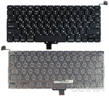 Клавиатура для ноутбука Apple MacBook Pro (A1278) Black, (No Frame), RU (горизон. . фото 1