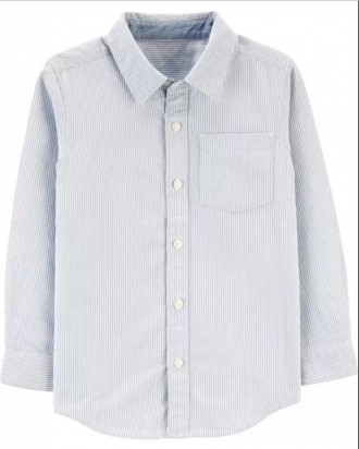 
Классическая рубашка в тонкую полоску от американского бренда Carter's дополнит. . фото 4