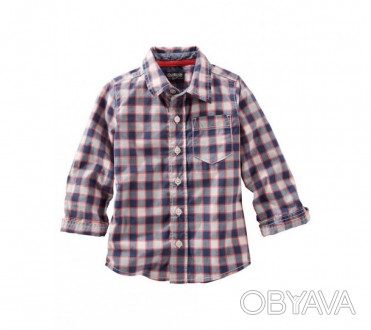 
Летняя рубашка в клетку от американского бренда OshKosh дополнит гардероб вашег. . фото 1