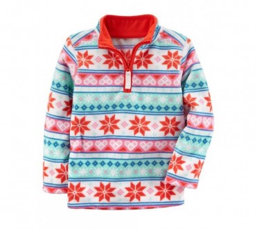 Carters Флисовый пуловер с узором для девочки 2Т (88-93 см). Харьков. фото 1 Carters Флисовый пуловер с узором для девочки 2Т (88-93 см). Харьков. фото 1