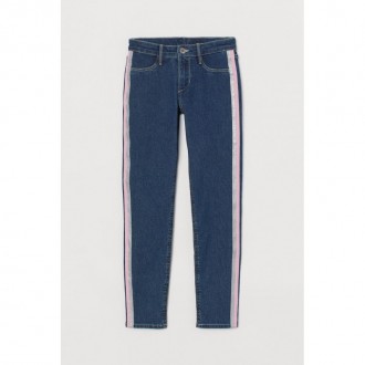 H&M Джинсы скинни с лампасами для девочки 13-14 лет (158-164 см). Харків. фото 1 H&M Джинсы скинни с лампасами для девочки 13-14 лет (158-164 см). Харків. фото 1