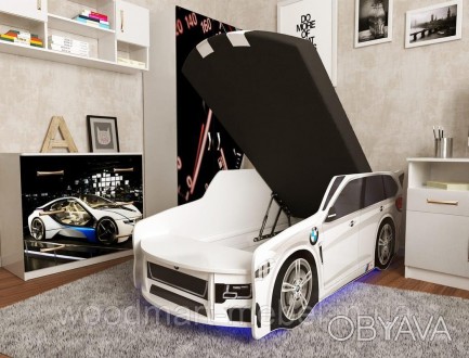 Кровать - Машина "Премиум" с подъемным механизмом и подсветкой
 
Доставка на отд. . фото 1