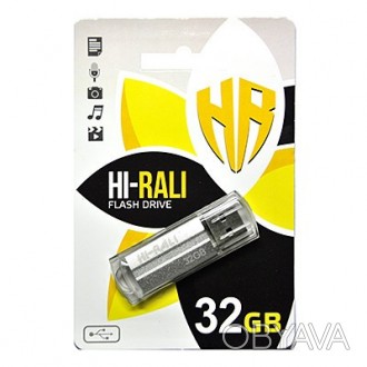 USB Flash-накопитель Hi-Rali 32GB Corsair series Silver - это стильный, компактн. . фото 1
