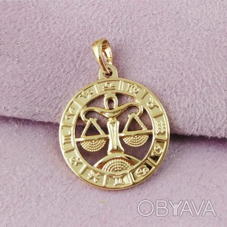 Знак зодиака Xuping Jewelry Весы медицинское золото позолота 18К А/В 5-0095/8
 
. . фото 1