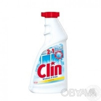 Clin - средство для мытья окон, зеркал и стеклянных поверхностей. Обеспечивает б. . фото 1