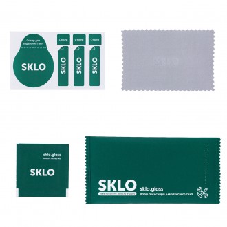 Защитное стекло SKLO 5D (full glue) для Apple iPhone 12 mini (5.4") (Черный). . фото 5