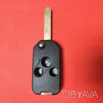 Корпус ключ выкидной для переделки Honda (Хонда) 3 кнопки. . фото 1
