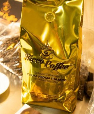 Кофе в зернах Ricco Coffee Crema Aroma Italiano – идеальный бленд Арабики и Робу. . фото 3