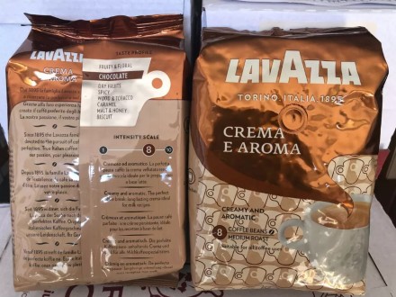 Кофе в зернах Lavazza Espresso Crema e Aroma (Лавацца Крема коричневая). Сбаланс. . фото 3