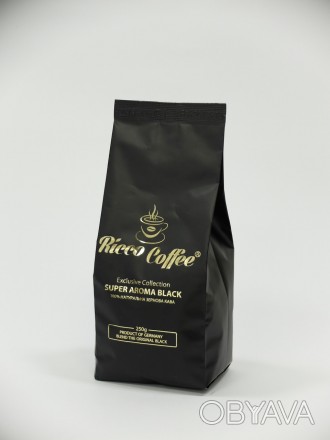 Кофе в зернах Ricco Coffee Super Aroma Black – гармоничное сочетание кофейных зе. . фото 1