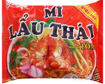 Страна производитель : Вьетнам
Лапша быстрого приготовления с Креветкой Mi Lau T. . фото 1