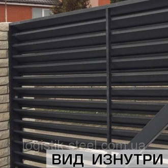 Забор ЖАЛЮЗИ металлический "Standart" (Стандарт 40/115мм) двухслойная ламель, дв. Винница. фото 1 Забор ЖАЛЮЗИ металлический "Standart" (Стандарт 40/115мм) двухслойная ламель, дв. Винница. фото 1