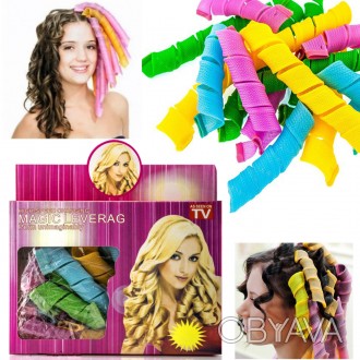 Волшебные бигуди для волос Magic Leverag MB-4-2, 45 см
Количество в упаковке: 12. . фото 1