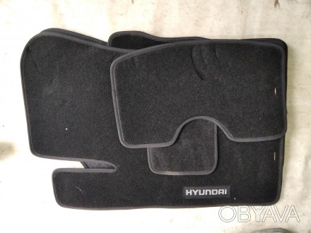 Коврики текстильные Hyundai Sonata 2005-2010 серые - фото 000026944. . фото 1