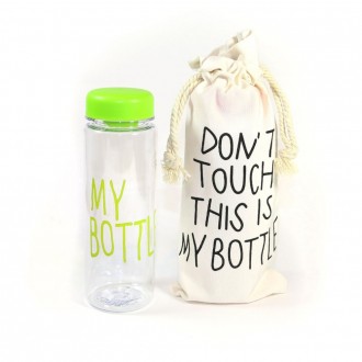 Бутылочка My Bottle с чехлом зеленый цвет арт. MB-004. Київ. фото 1 Бутылочка My Bottle с чехлом зеленый цвет арт. MB-004. Київ. фото 1
