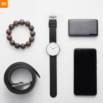 Аналогові кварцові годинники Xiaomi Twenty Seventeen + шкіряний ремінець з класи. . фото 11