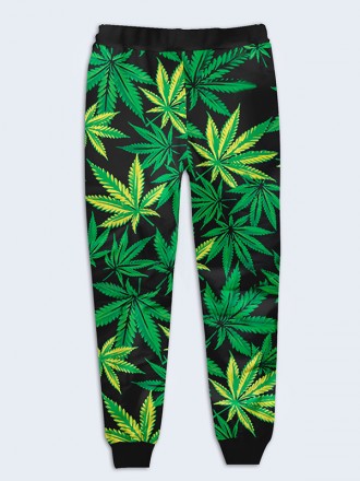 Оригинальные брюки Cannabis с красочным 3D-рисунком. Яркие спортивные брюки для . . фото 3