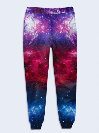 Прекрасные 3D-брюки Space с модным космическим рисунком. Яркие спортивные брюки . . фото 3