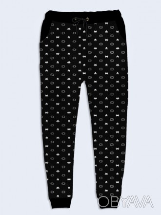 Креативные брюки Pixels с модным рисунком. Яркие спортивные брюки для прогулок и. . фото 1