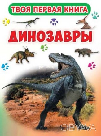 Книга энциклопедия о различных видах динозавров. В ней вы найдёте яркие, красочн. . фото 1