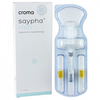 Препарат гиалуроновой кислоты для биоревитализации Croma Saypha® Rich, 1 мл. Киев. фото 1 Препарат гиалуроновой кислоты для биоревитализации Croma Saypha® Rich, 1 мл. Киев. фото 1