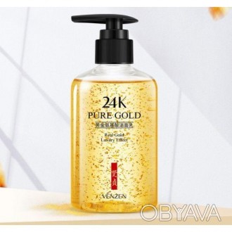 Очищающий гель для умывания с коллоидным золотом 24К эффективно очищает кожу от . . фото 1
