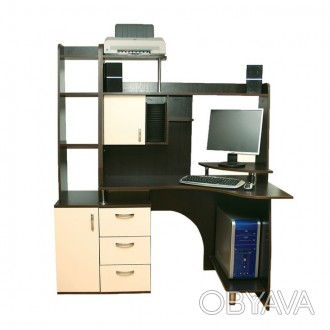 
Компьютерный стол "Ника 6" - просторный и удобный стол. Модель оснащена множест. . фото 1