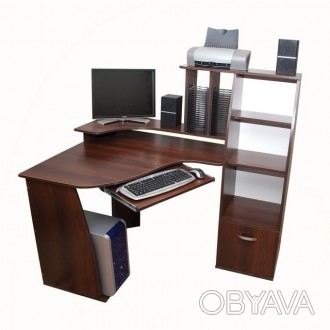 
Компьютерный стол Ника 28 - комфортный и практичный стол. Комбинированный стелл. . фото 1