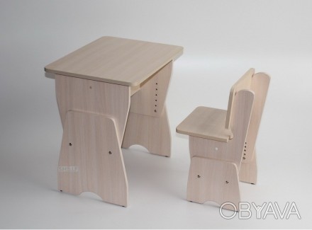 
Детский комплект мебели стол и стул Ширина: 600 мм Высота: 460-610 мм Глубина: . . фото 1