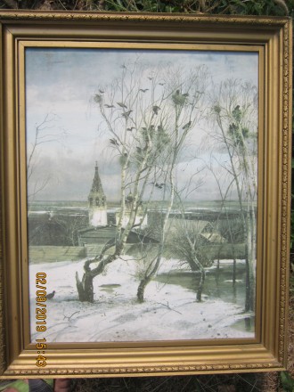 Продам копию картины художника Алексея Кондратьевича Саврасова «Грачи́ прилетели. . фото 2