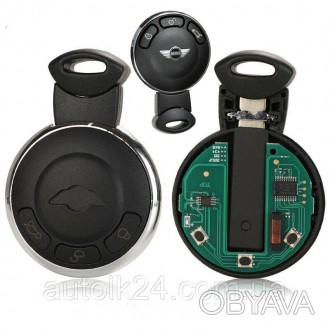 Смарт ключ MINI Cooper 3 кнопки 868mhz с лезвием HU92
Chip: id46 PCF7945 (HITAGE. . фото 1