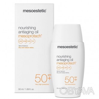 
Омолаживающее питательное масло Mesoestetic Nourishing Anti-Aging Oil SPF 50+Ин. . фото 1