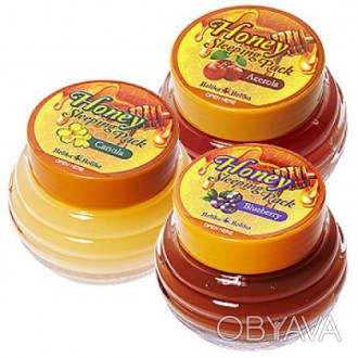 
Holika Holika Honey Sleeping Pack Blueberry Honey – эта маска содержит 20% меда. . фото 1