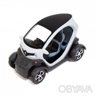 Машинка KINSFUN "Renault Twizy". Металлическая, инерционная, резиновые колеса, в. . фото 1