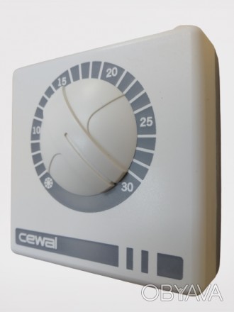 Механический комнатный термостат Cewal RQ в квадратном корпусе предназначенных д. . фото 1