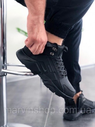 Кроссовки мужские черные термо Nike Huarachi Acronym (01622). Киев. фото 1 Кроссовки мужские черные термо Nike Huarachi Acronym (01622). Киев. фото 1