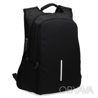 
Мужской рюкзак под ноутбук. Имеет 1 вместительный карман и 1 боковой карман, US. . фото 1
